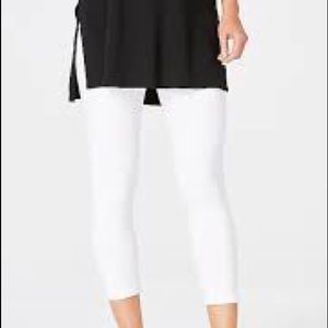 JJill white pima capri leggings